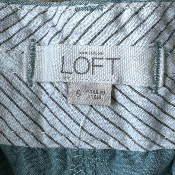 Ann Taylor Loft,  size 6 shorts, mid length, Teal - Picture 4 of 5